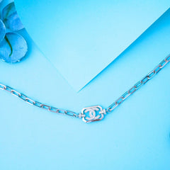 Silver Chanel Design Bracelet