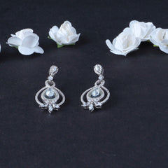 Silver Two Layer Leaf Earring