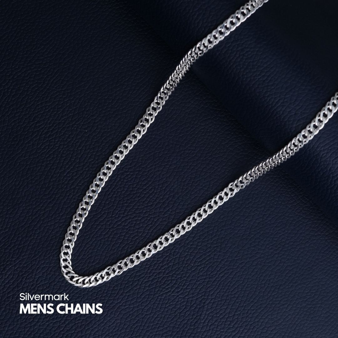 Sterling Silver Double Curb Chain