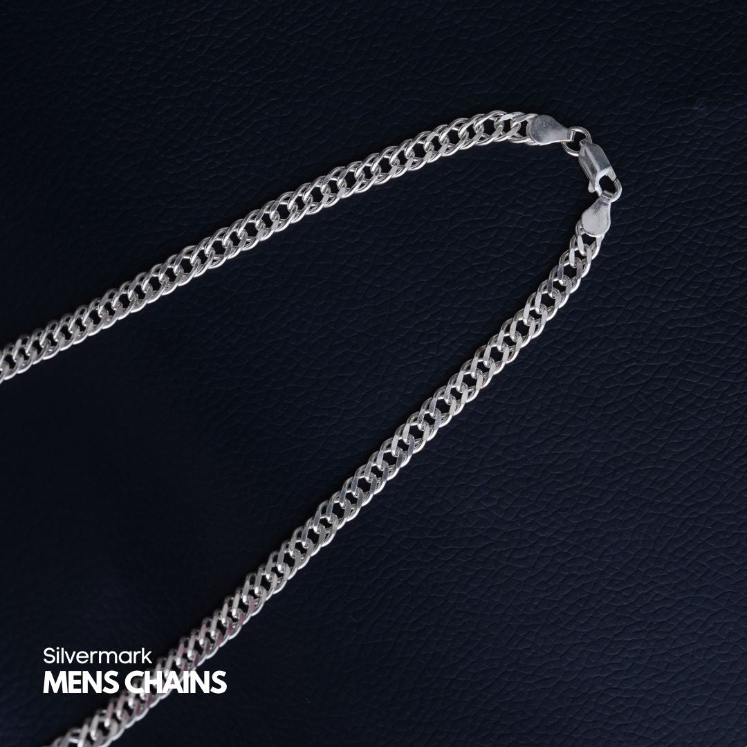 Sterling Silver Double Curb Chain