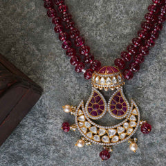 Nooreh Silver Polki Necklace