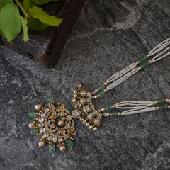 Ornella Silver Polki Necklace