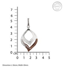 Contemporary Silver Art Pendant - silvermark