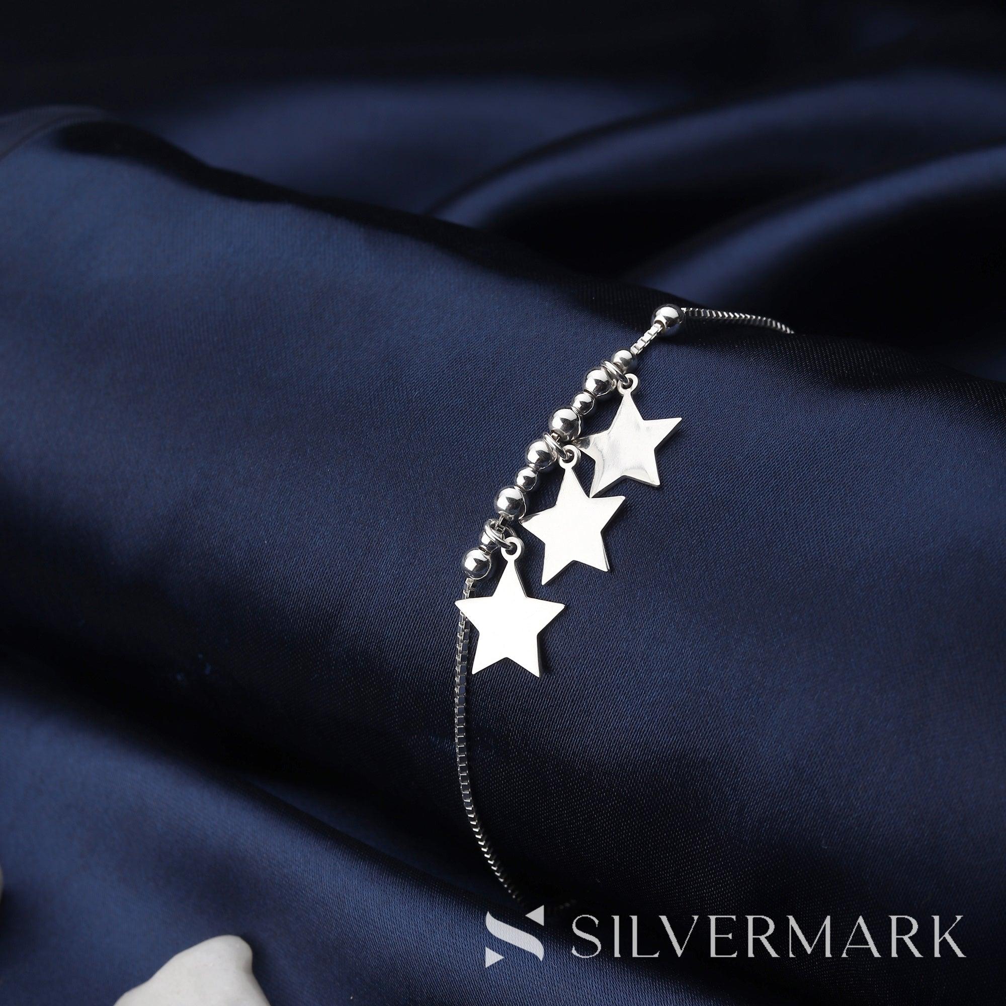 Silver Triple Star Bracelet - silvermark