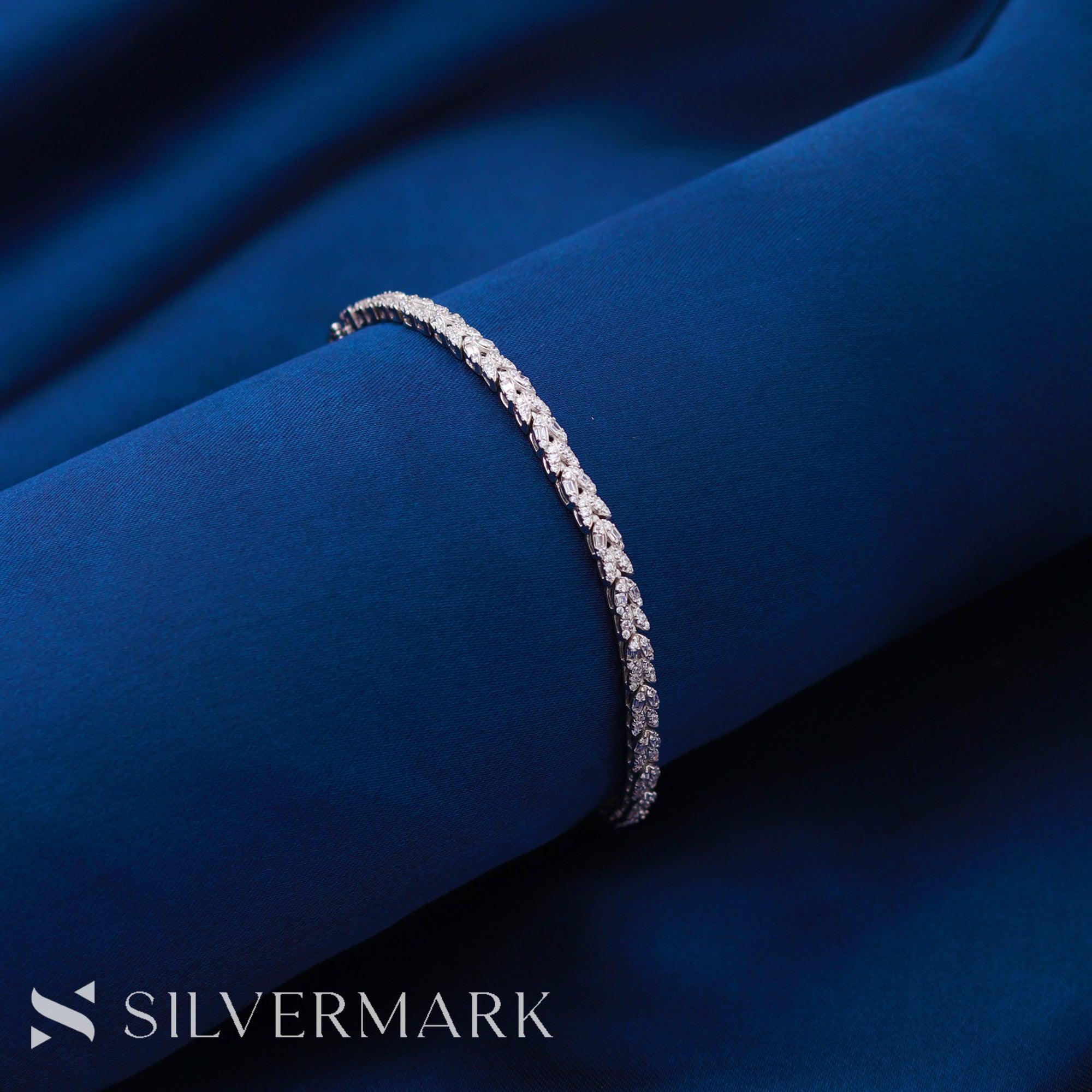 Silver A Line Bracelet - silvermark