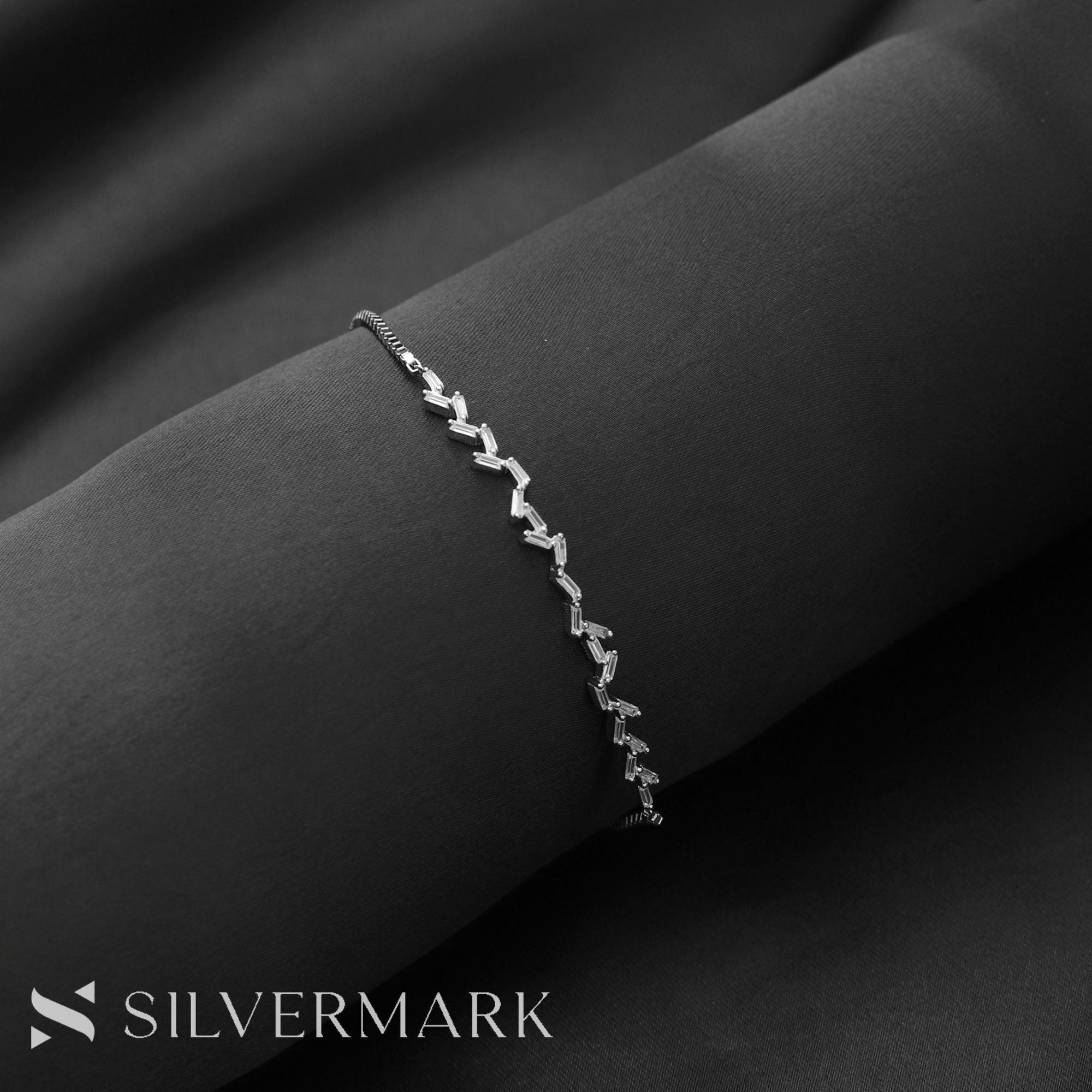 Silver Zig-Zag Bracelet - silvermark