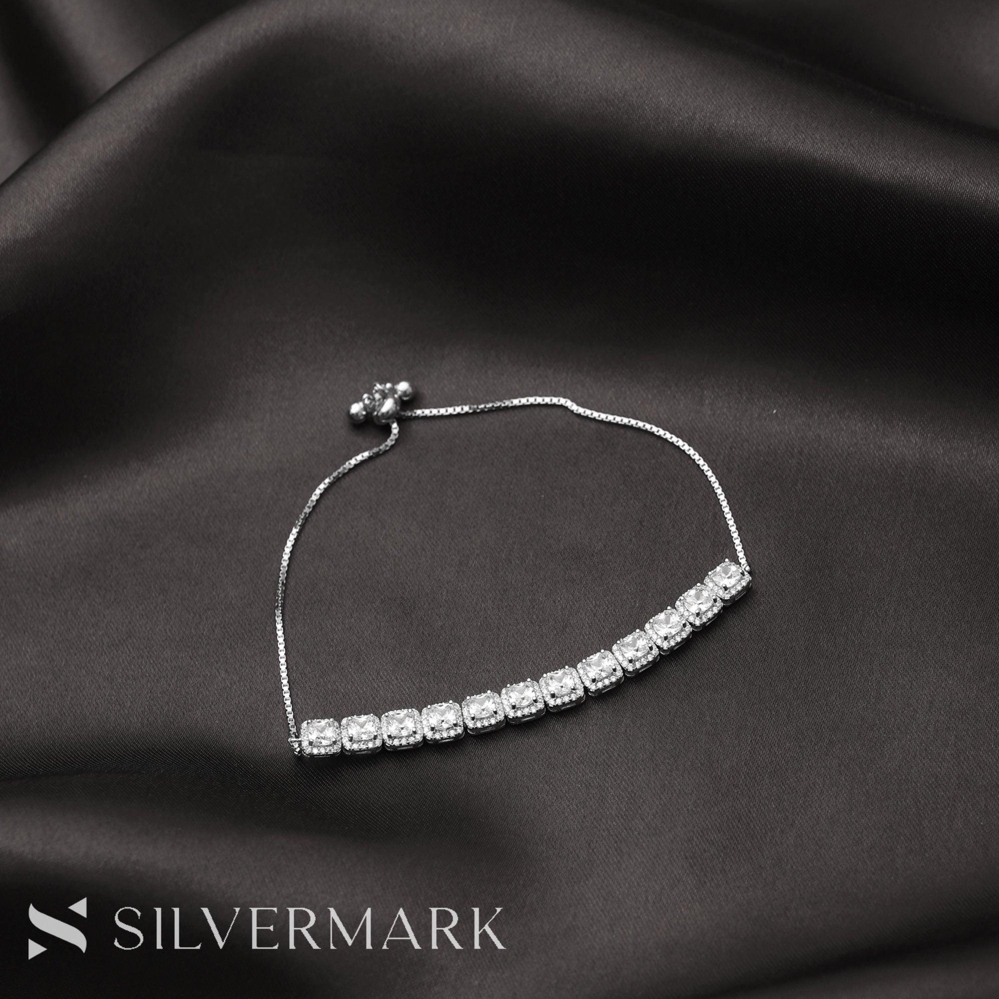 Silver Solitaire Bracelet - silvermark