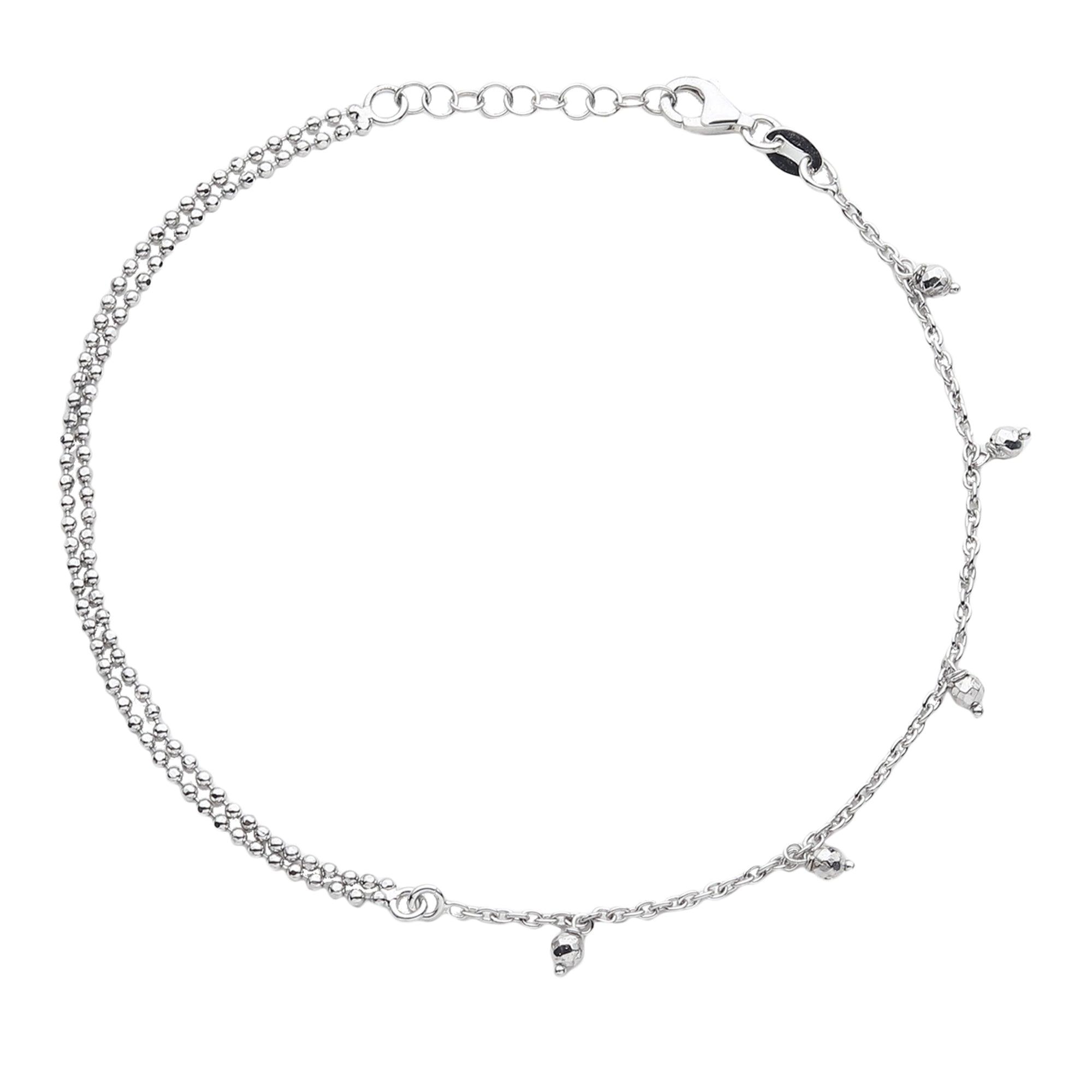 The Shiny Beads Fairy Anklet - silvermark