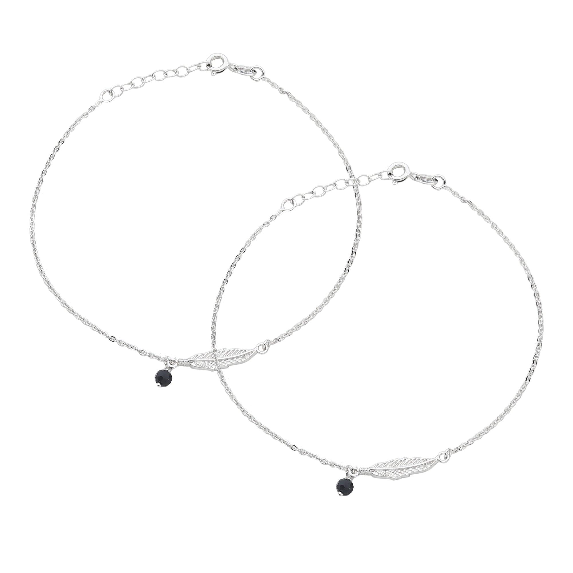 Silver Lucky Charm Anklet - silvermark