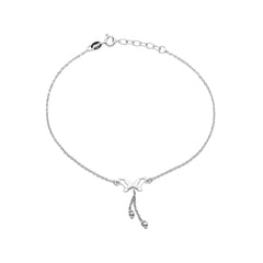 Silver Independent Butterfly Wings Anklet - silvermark