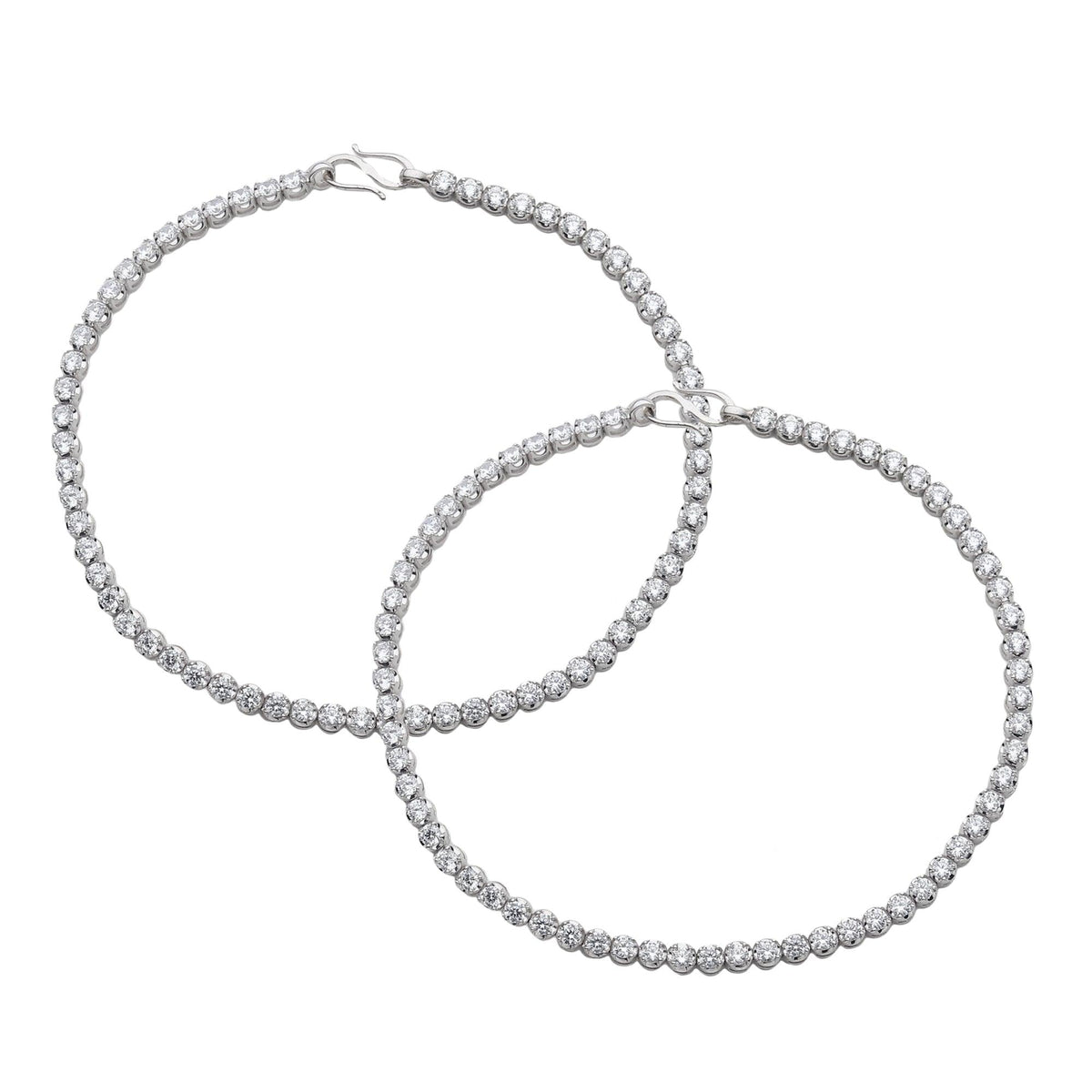 Sparkling Solitaire Anklet - silvermark