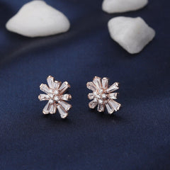 Rose Gold Ice Bar Studs - silvermark