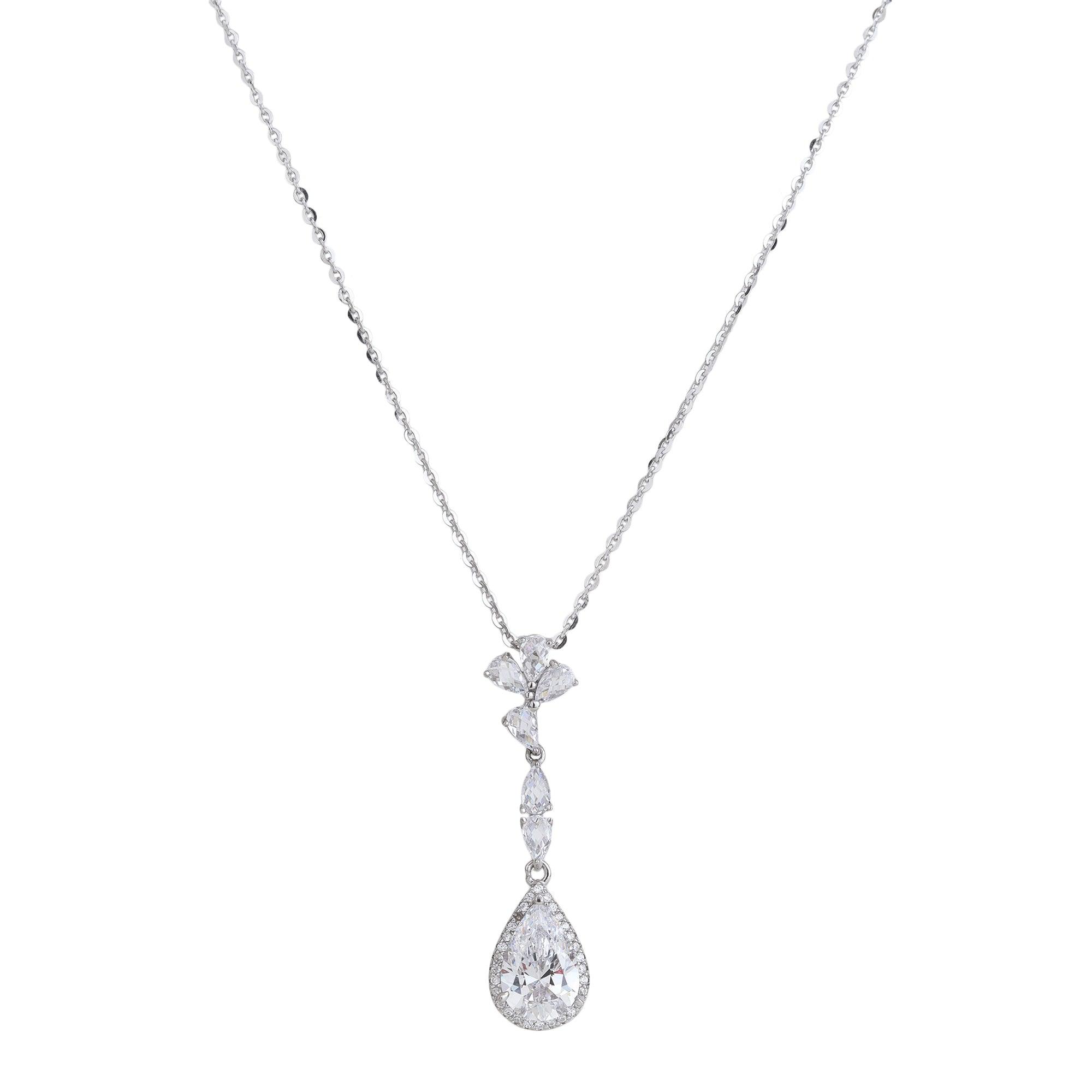 Swarvoski Signature Drop Necklace - silvermark