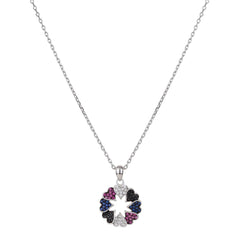 Eight Hearts Blossom Necklace - silvermark