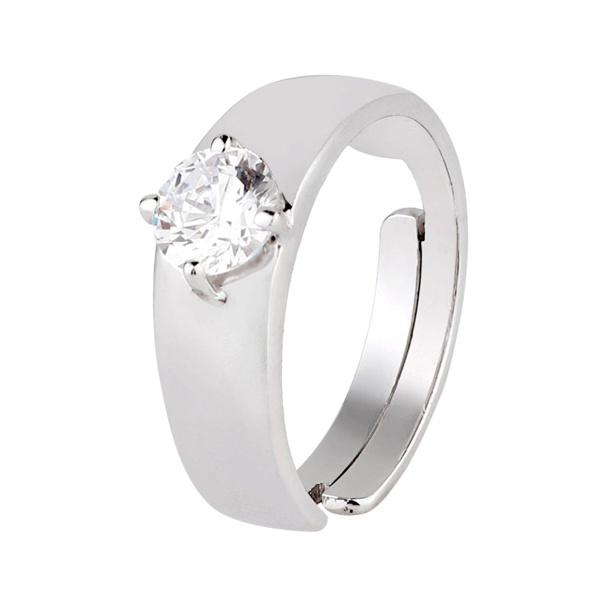 Silver Zircon Ring - silvermark