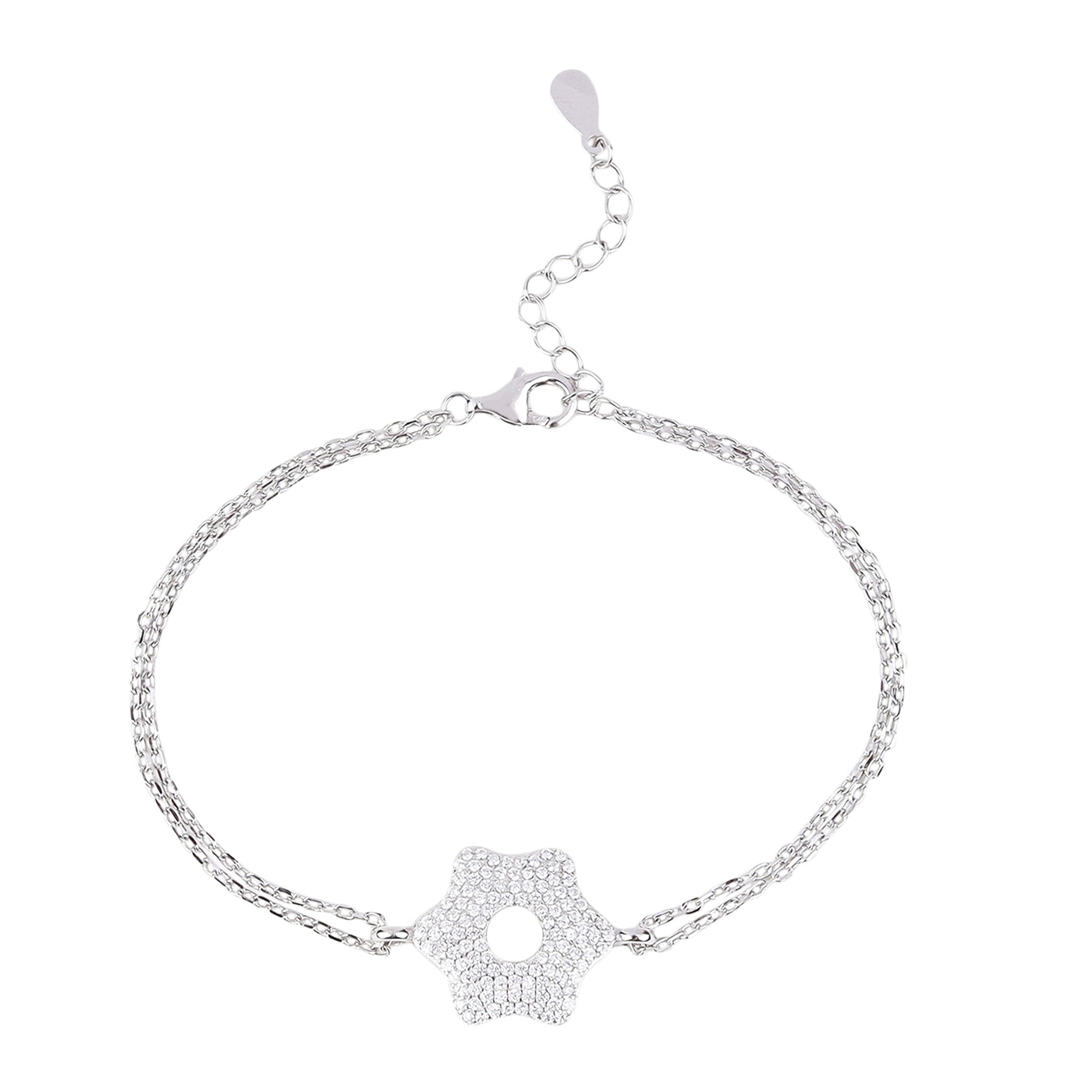 Silver Blooming Love Bracelet