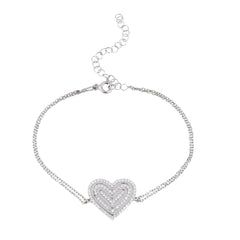 Silvermark - Big Heart Desire Silver Bracelet
