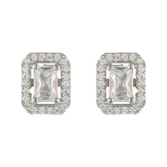 Elegant Ice Sterling Silver Earrings