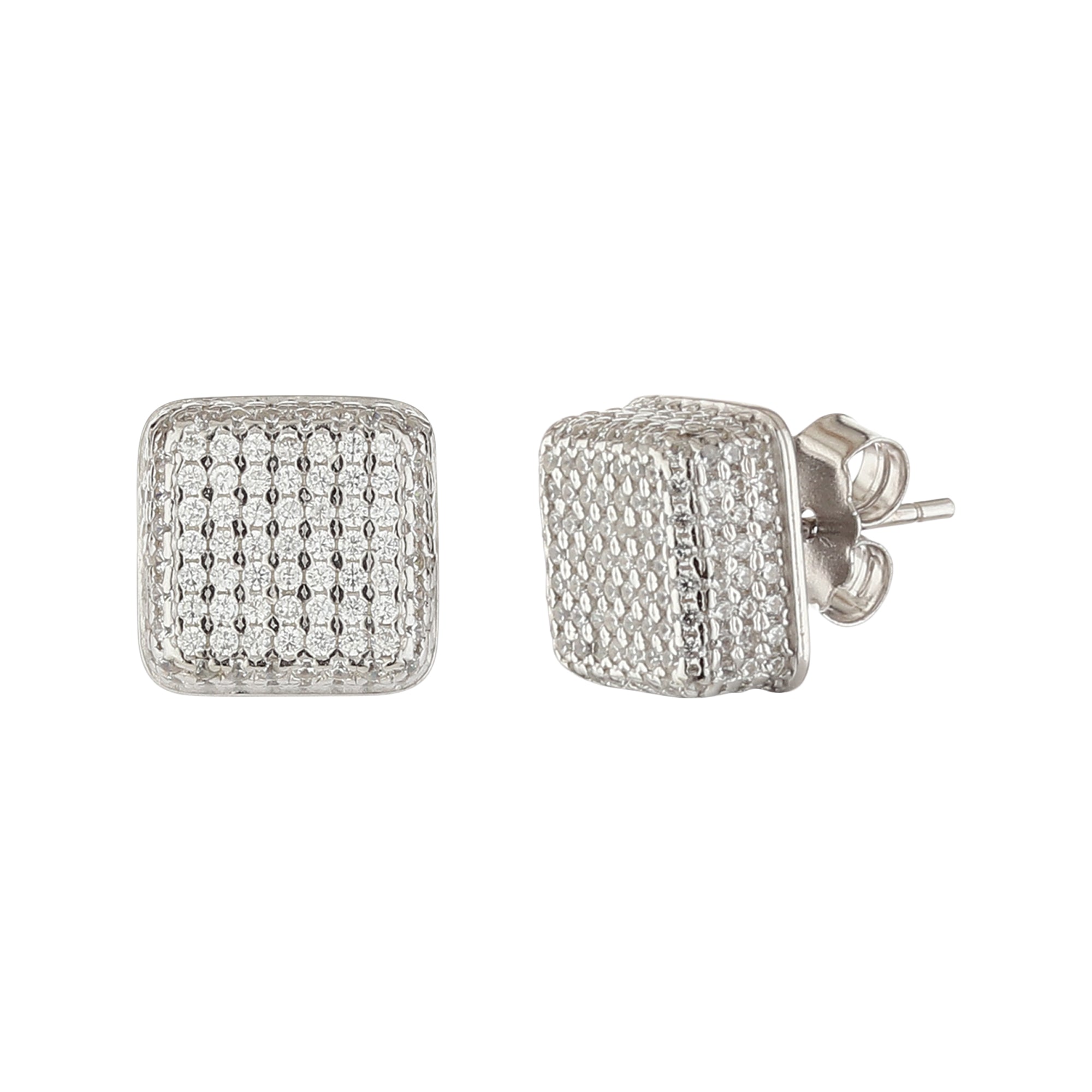 Round Crystal Stud Earring