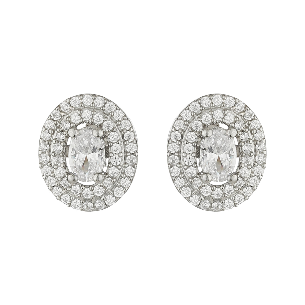 Gleaming Grace Sterling Silver Earring