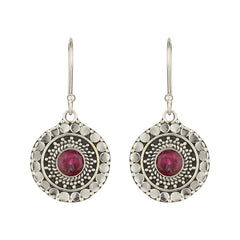 Modern Geometric Oxidized Silver Earrings