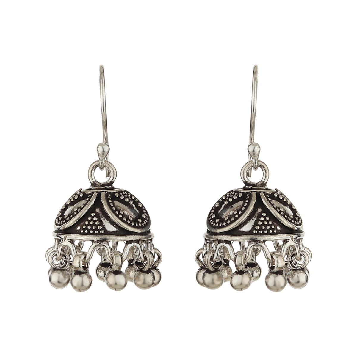 Silvermark - Antique Oxidized silver earrings