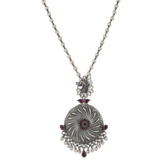 Infinity Loop Oxidized Necklace
