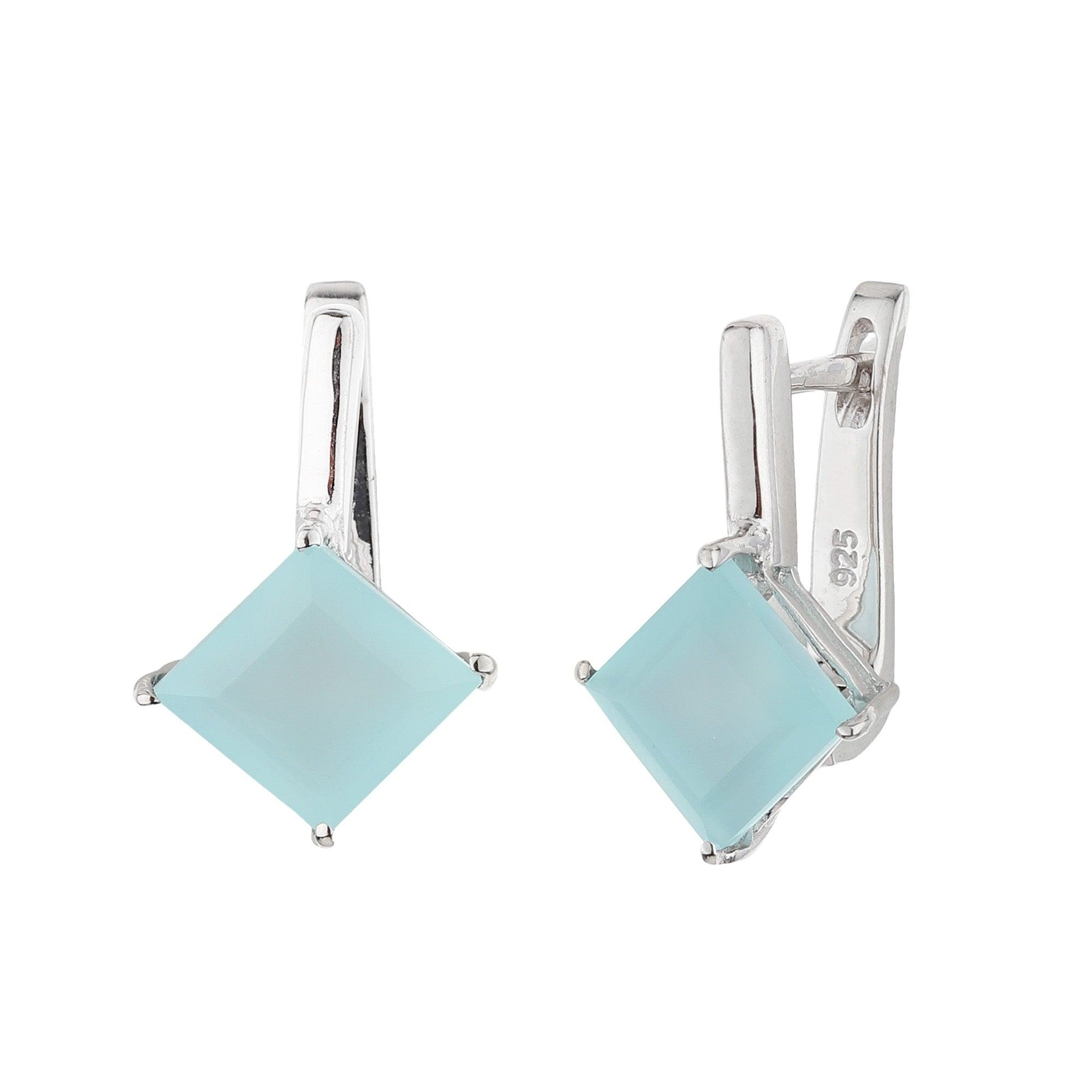 Charming Silver Moonstone Pendant Set - silvermark