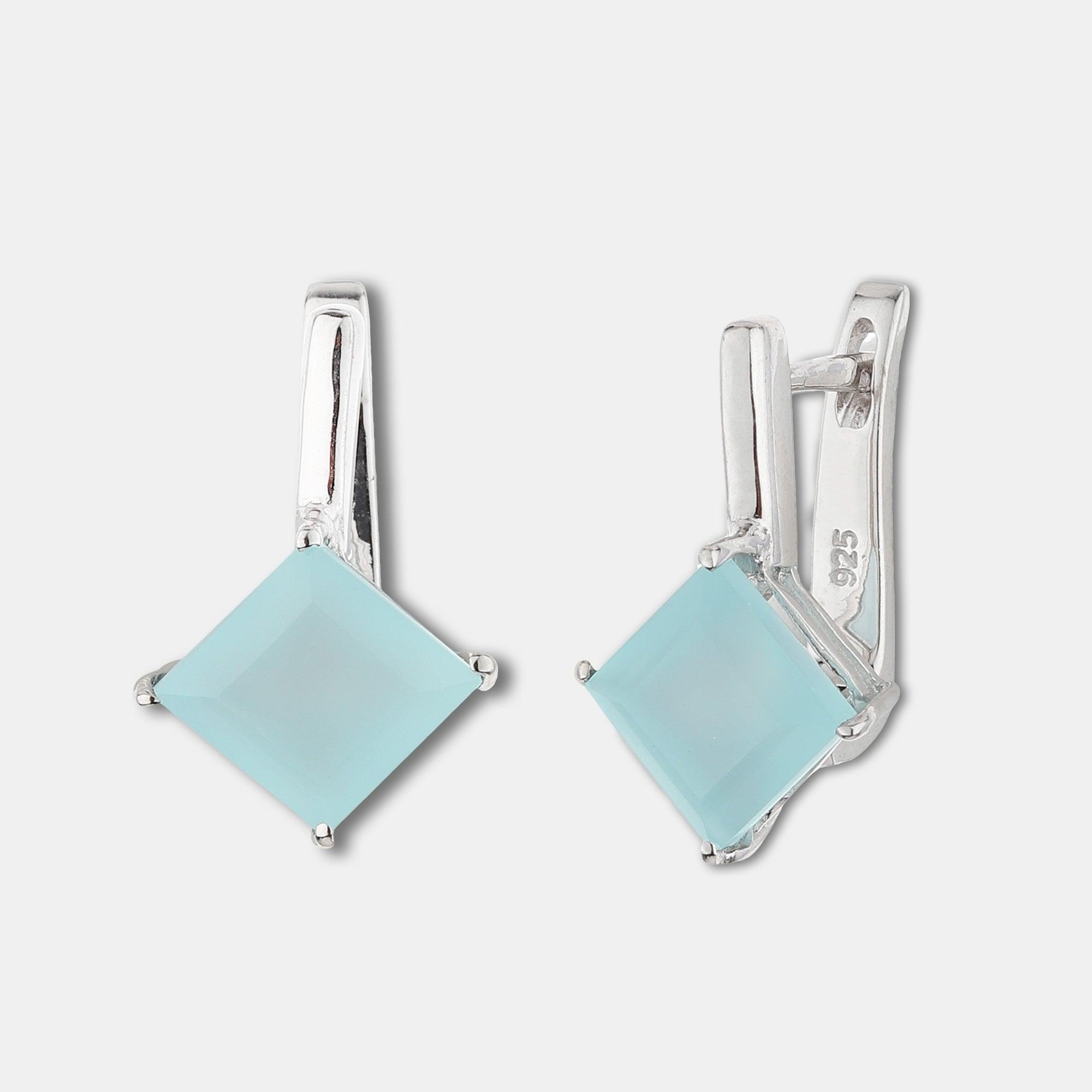 Charming Silver Moonstone Pendant Set - silvermark