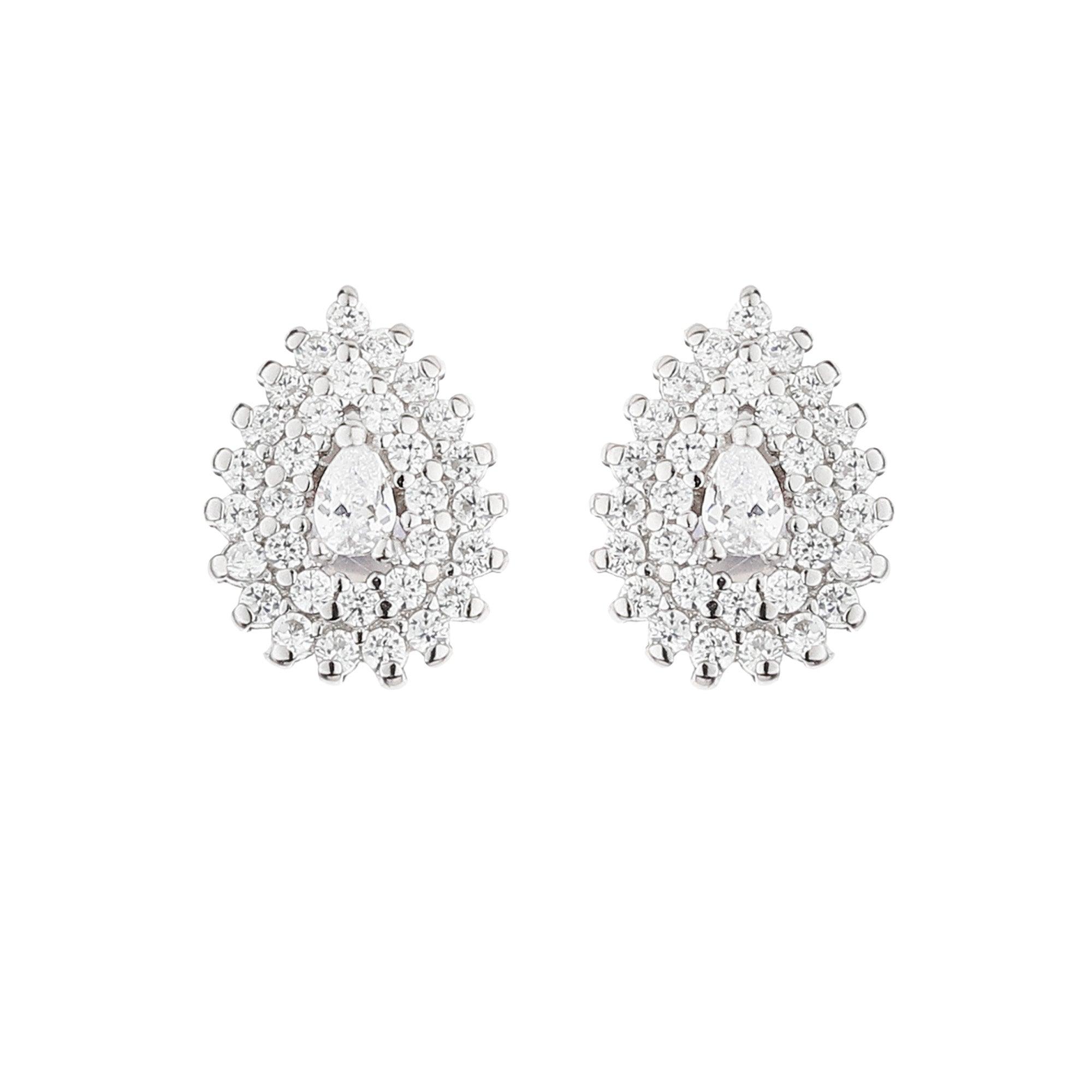 Silver Zircon Peacock Shine Set - silvermark