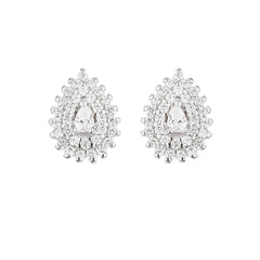 Silver Zircon Peacock Shine Set - silvermark