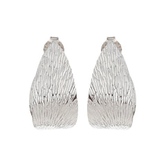 Inverted Silver Heart Hoop Earrings - silvermark