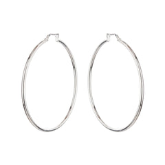 Basic Silver Hoop Earrings - silvermark