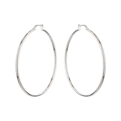 Basic Silver Hoop Earrings - silvermark