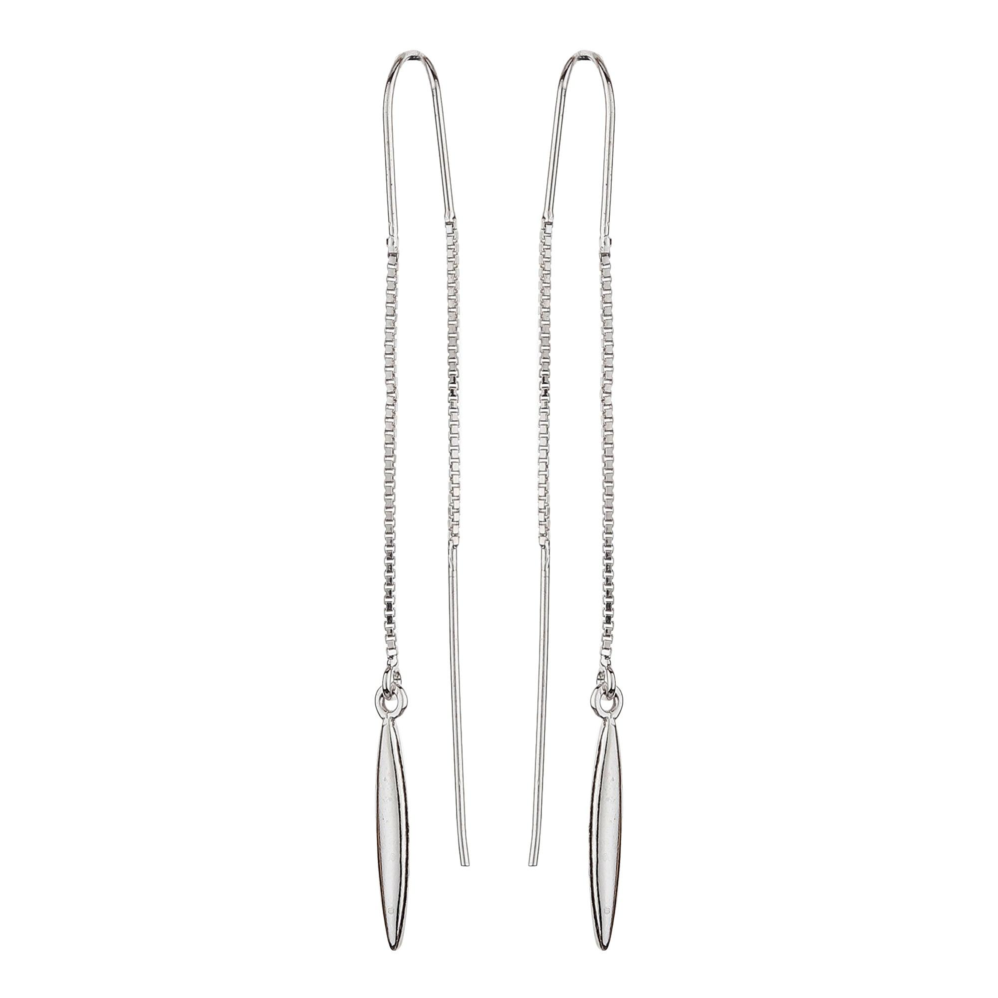 Dangling Silver Spear Earrings - silvermark