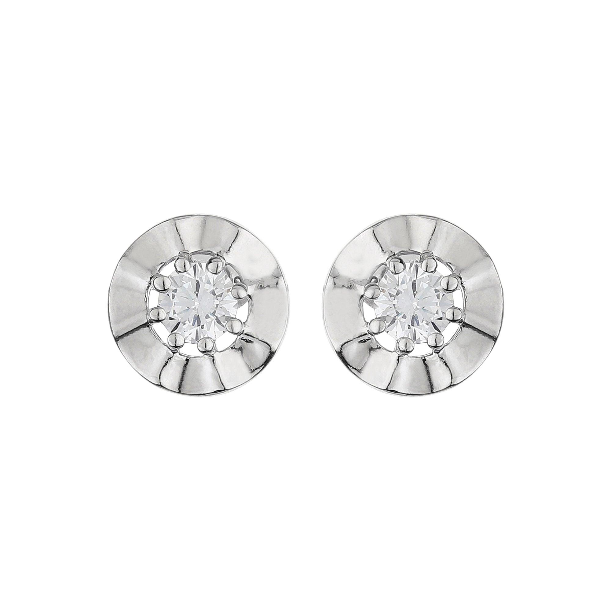 Charming Silver Shine Studs - silvermark