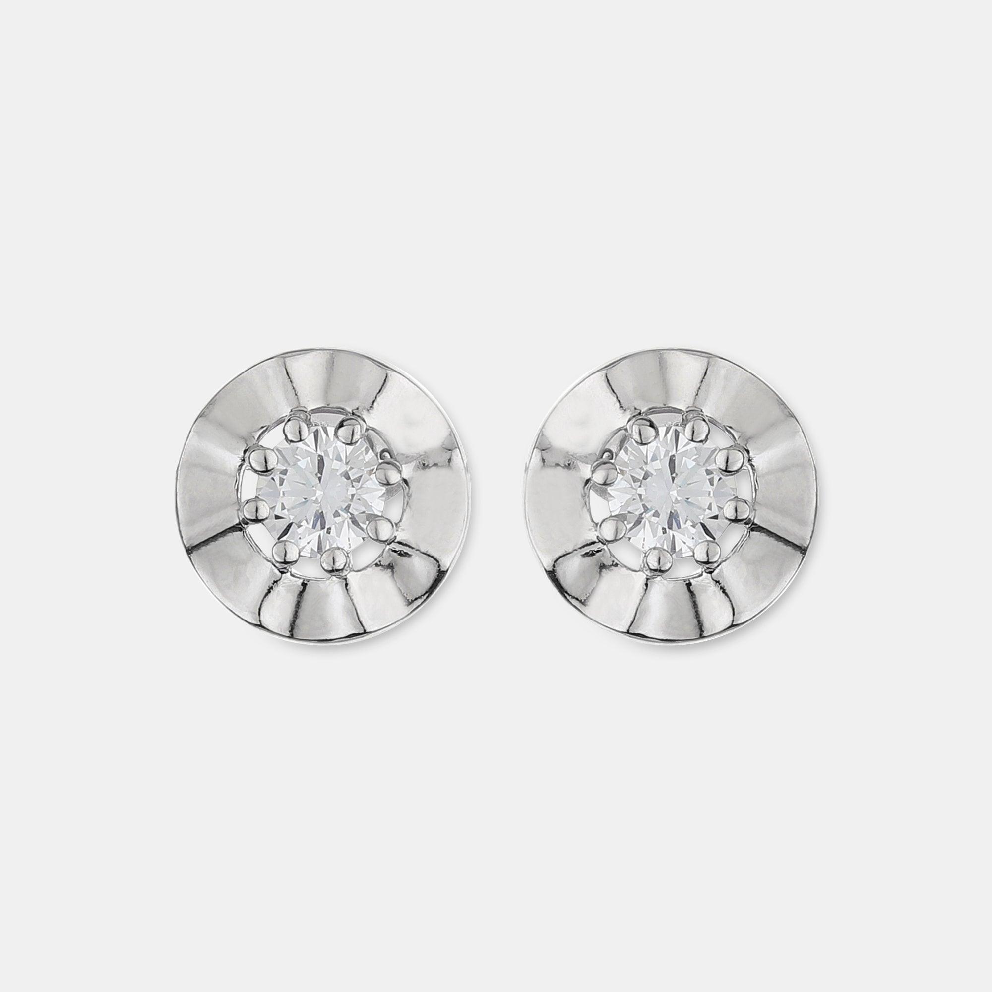 Charming Silver Shine Studs - silvermark