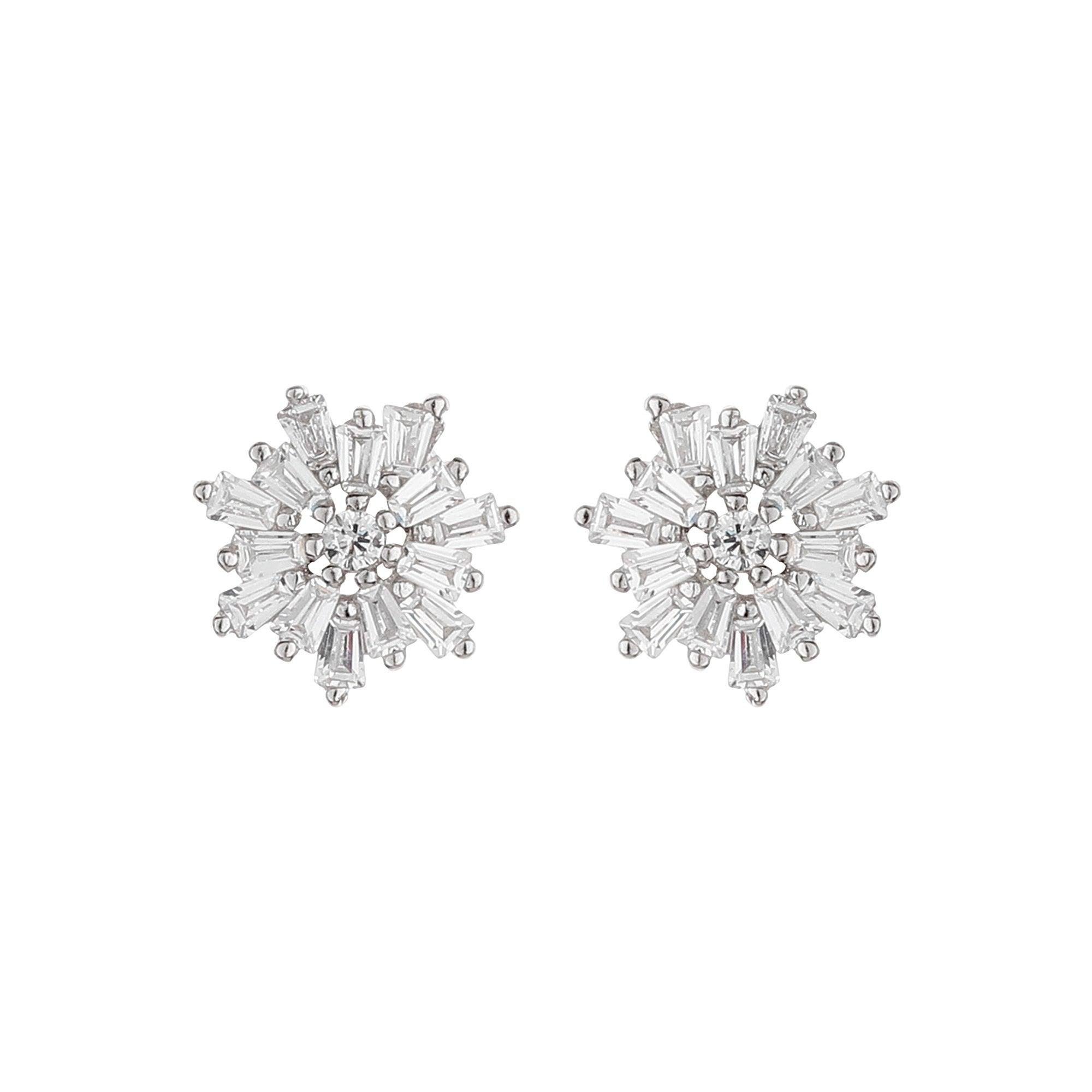 Blooming Deliah Crystal Earring - silvermark