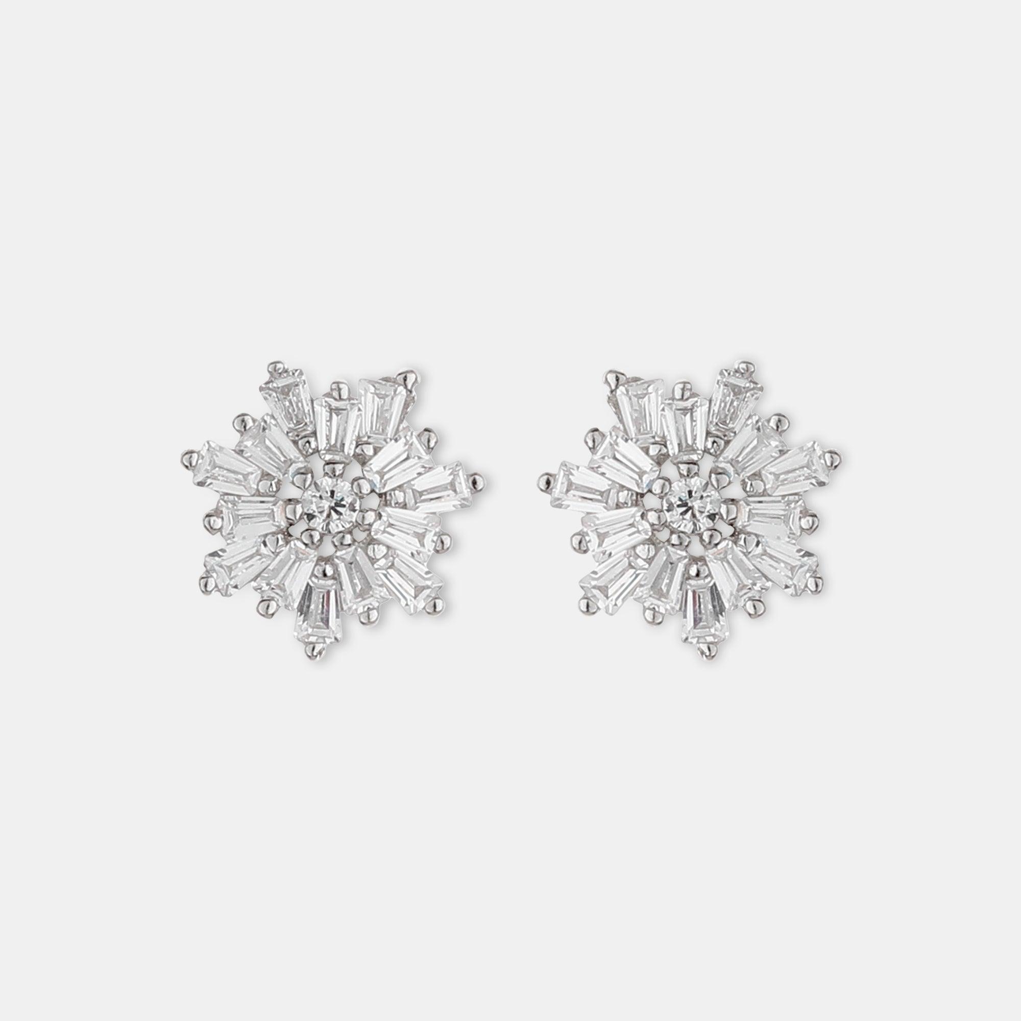 Blooming Deliah Crystal Earring - silvermark