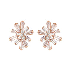 Rose Gold Ice Bar Studs - silvermark