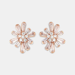 Rose Gold Ice Bar Studs - silvermark