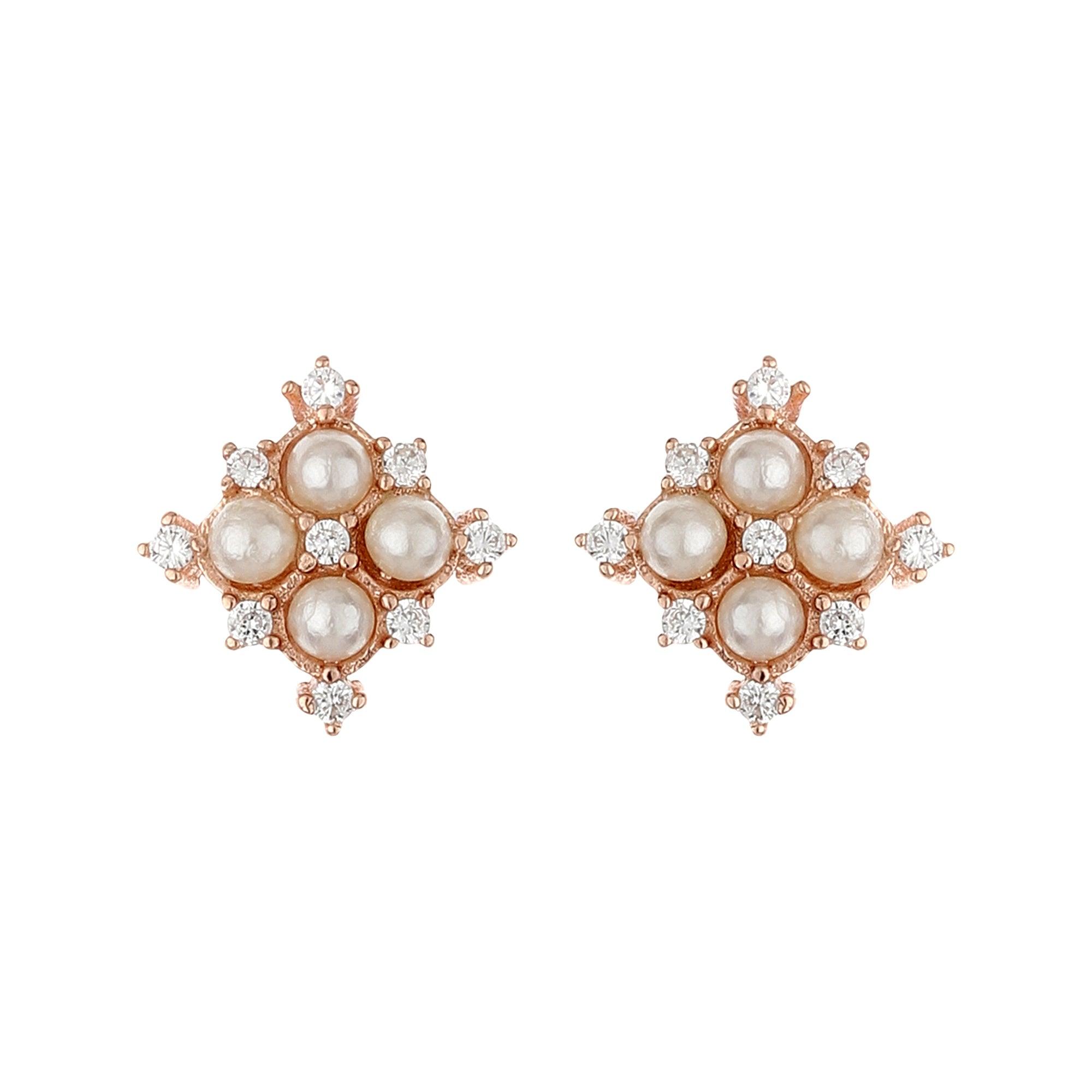 Designer Pearl Studs - silvermark