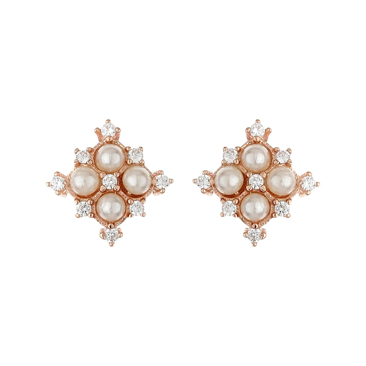 Designer Pearl Studs - silvermark
