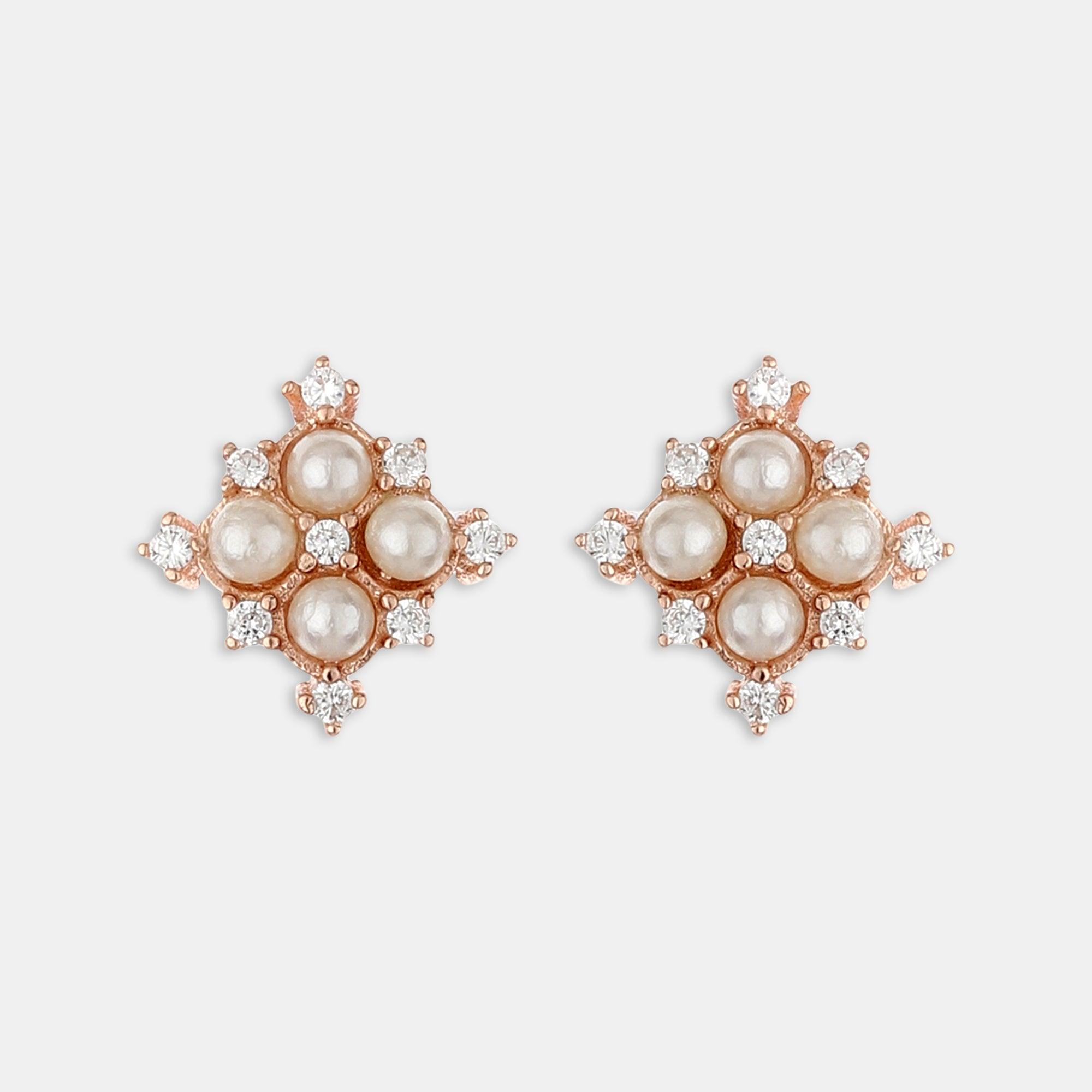 Designer Pearl Studs - silvermark