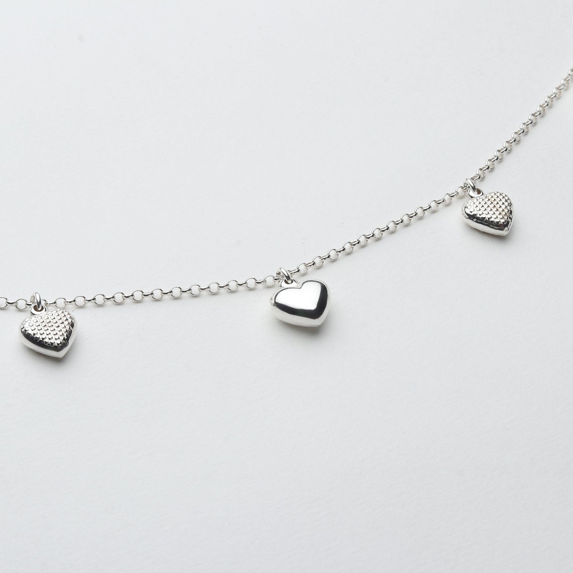 Oxidised Silver Love Charm Bracelet - silvermark