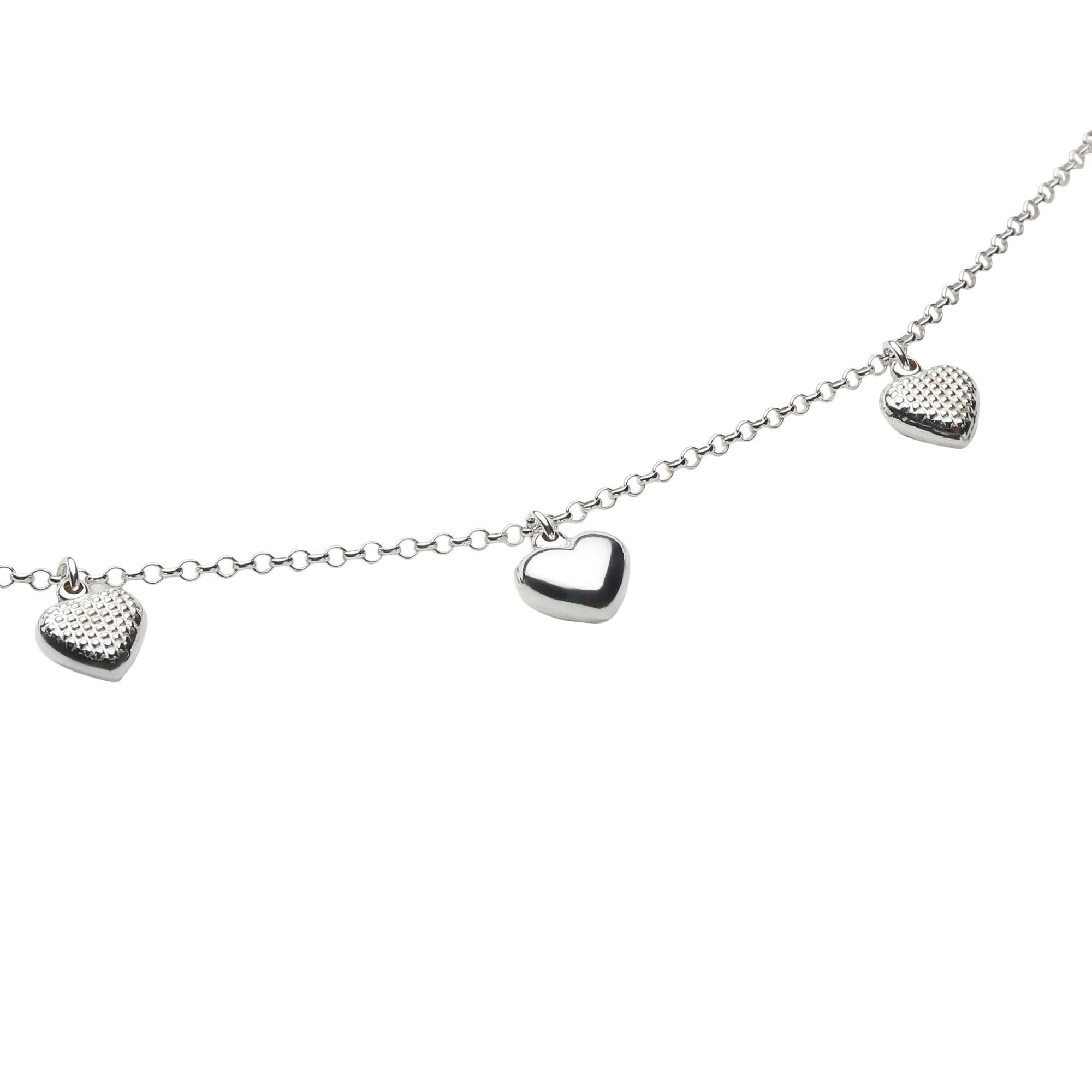 Oxidised Silver Love Charm Bracelet - silvermark