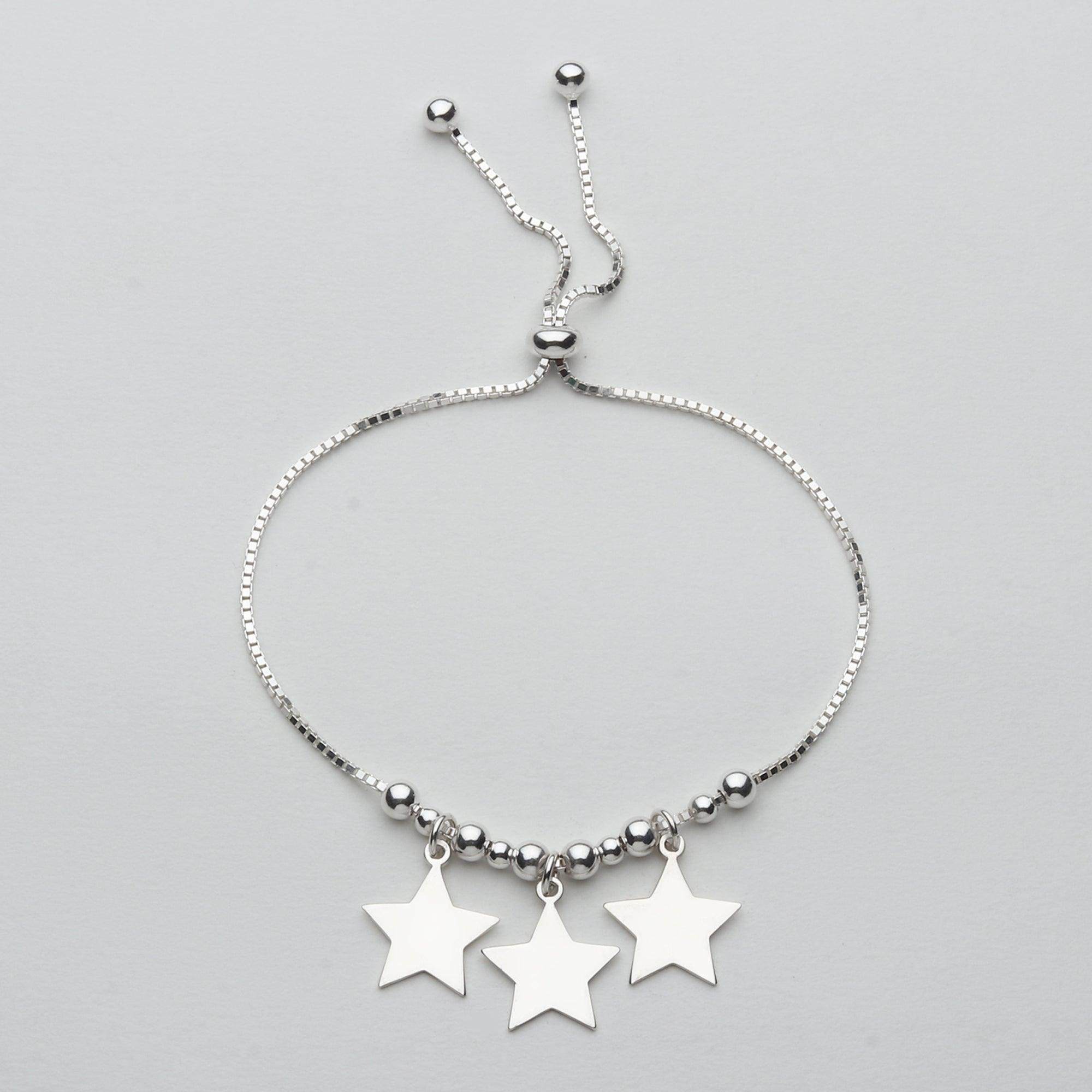 Silver Triple Star Bracelet - silvermark