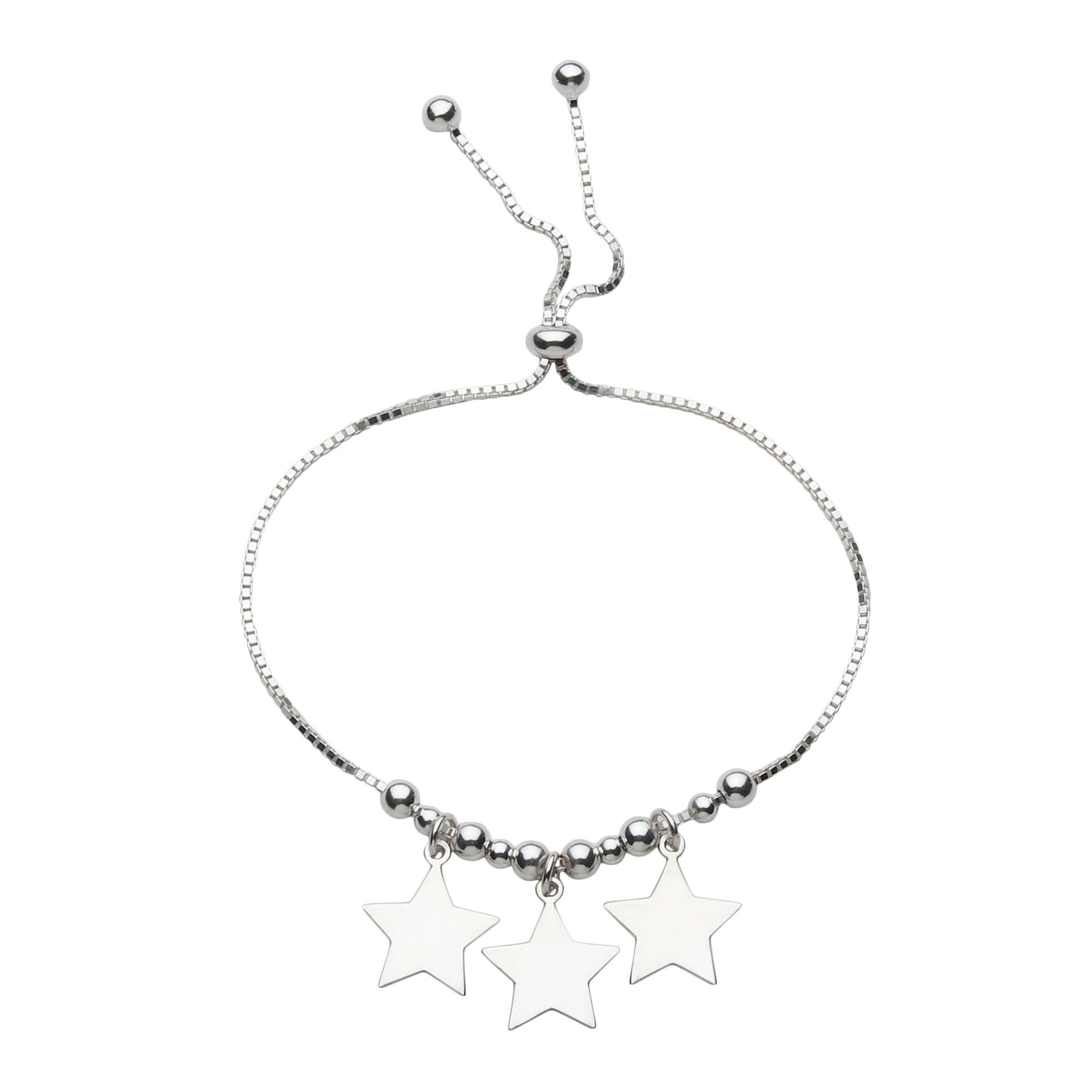 Silver Triple Star Bracelet - silvermark