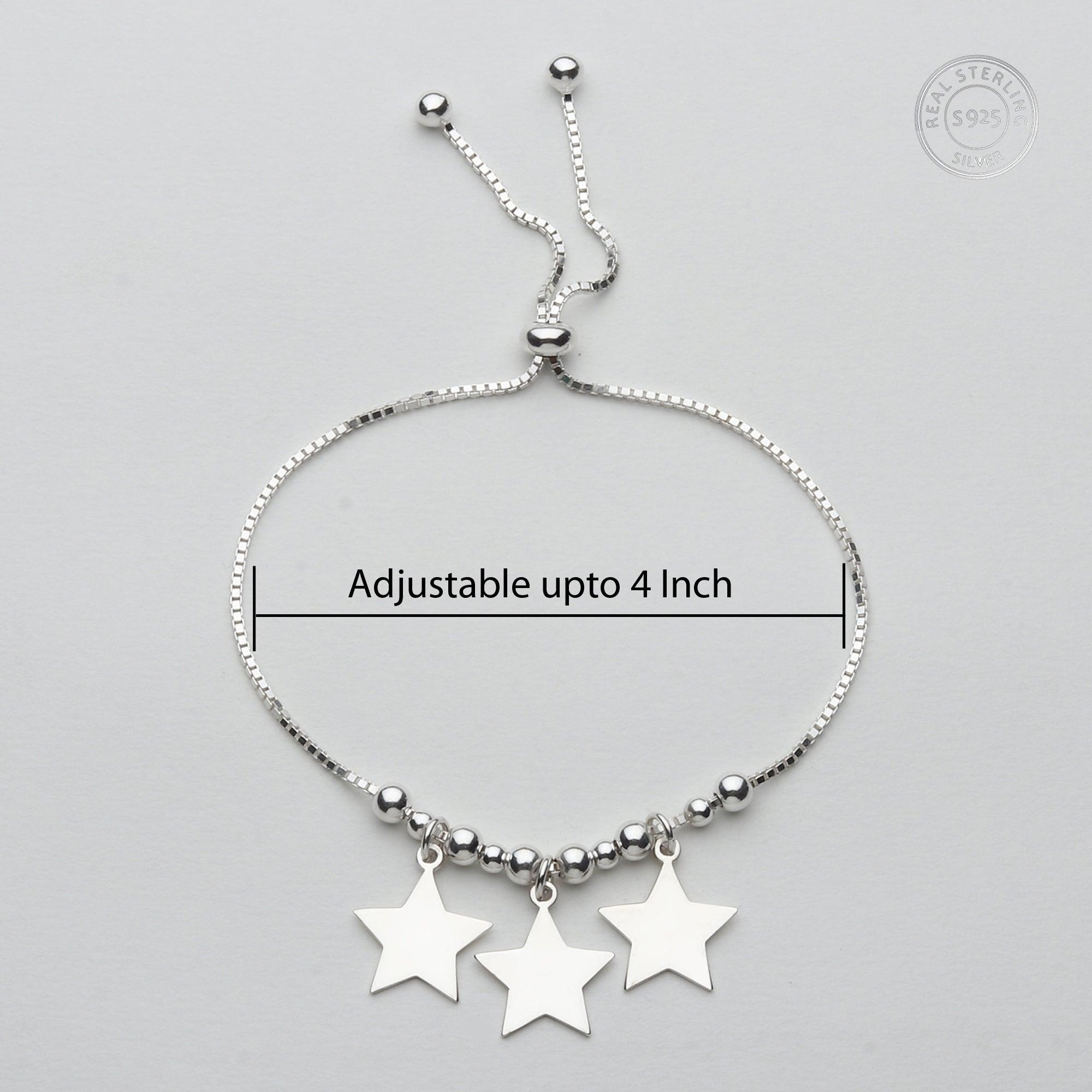 Silver Triple Star Bracelet - silvermark