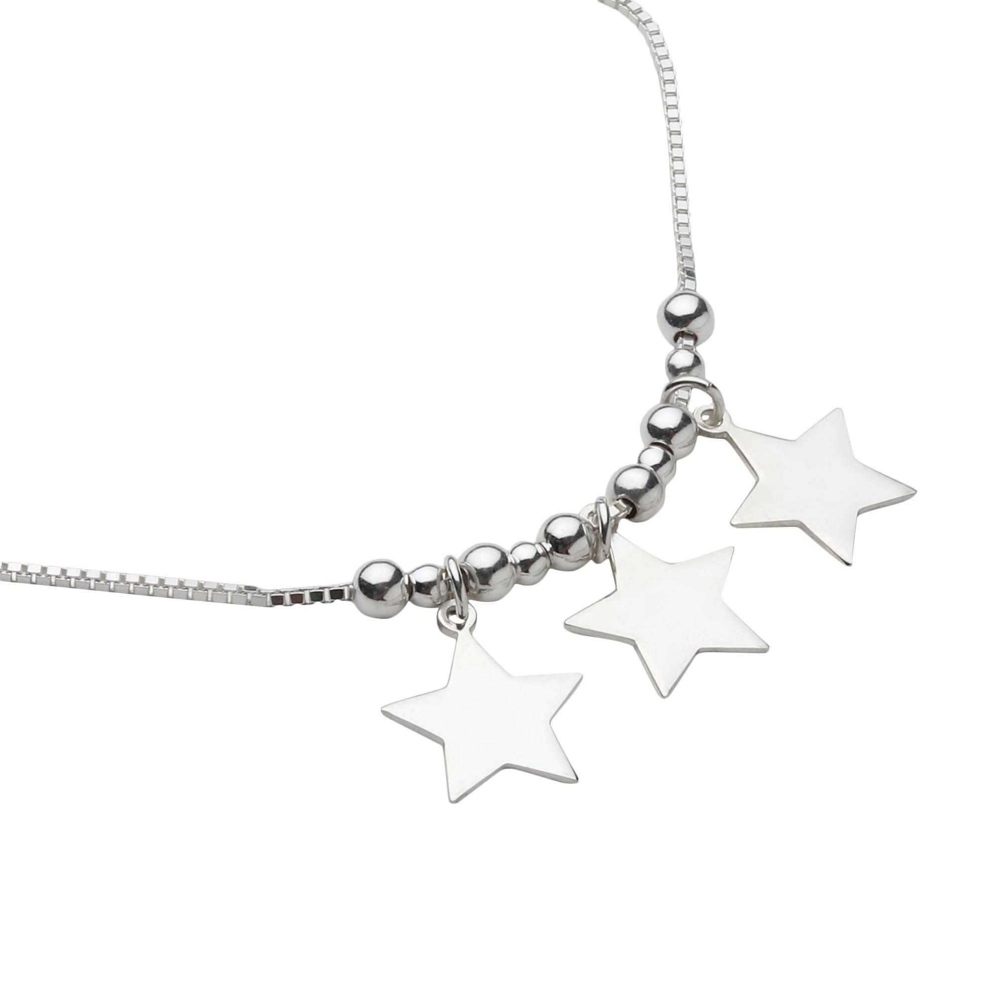 Silver Triple Star Bracelet - silvermark
